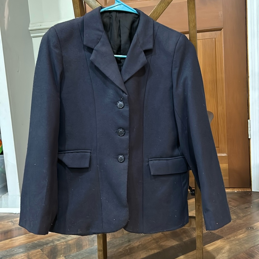 Tuff rider navy hunt seat horse show coat jacket